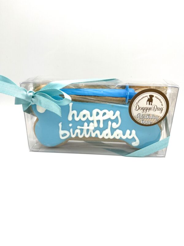 Birthdaybone blau Geburtstagsknochen ist ein tolles Geschenk für ihren Hund