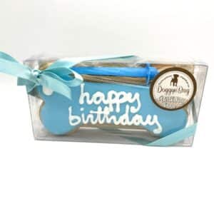 Birthdaybone blau Geburtstagsknochen ist ein tolles Geschenk für ihren Hund